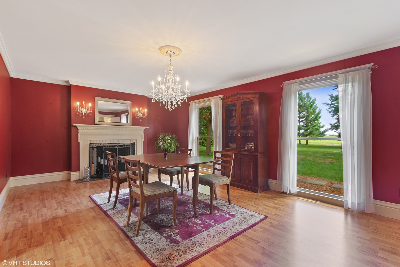 1870 Scully Road Dwight, IL 60420 - Photo 13 of 29 a view of a dining room with furniture window and wooden floor