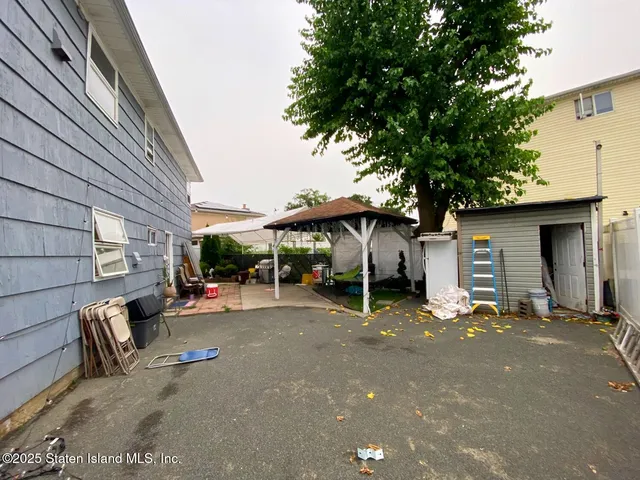 a outdoor space with lots of table and chairs