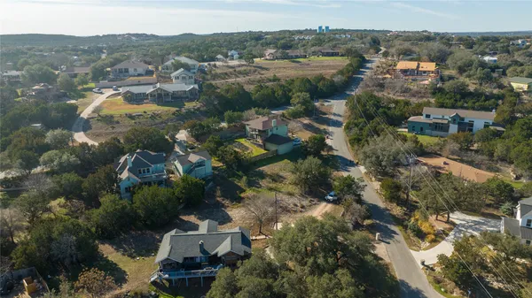 an aerial view of a city with lots of residential buildings