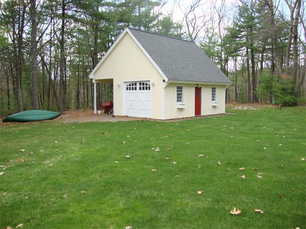 36 Easter Brook Road Lunenburg, MA 01462 - Photo 27 of 29 a view of a house with a yard and garage