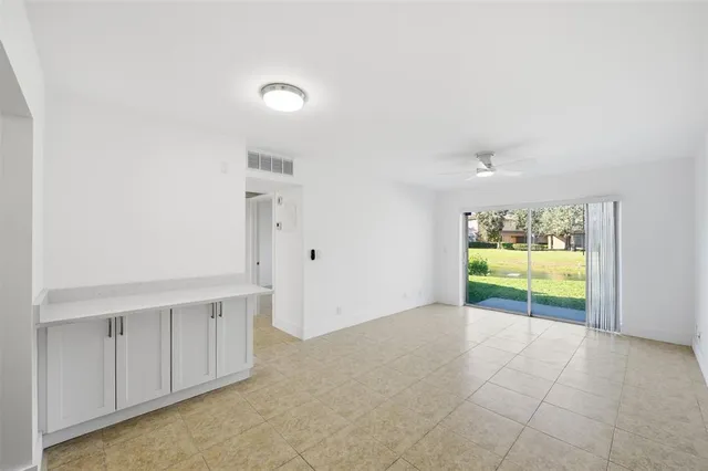 an empty room with window