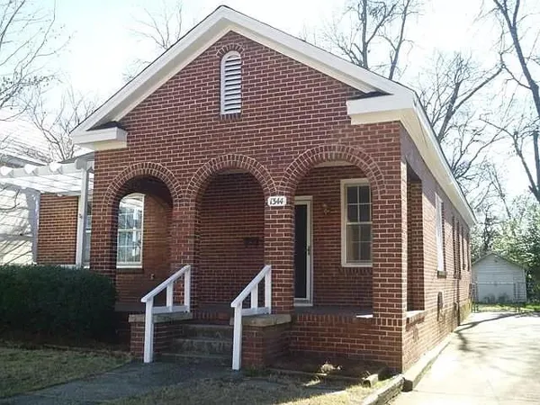 a front view of a house