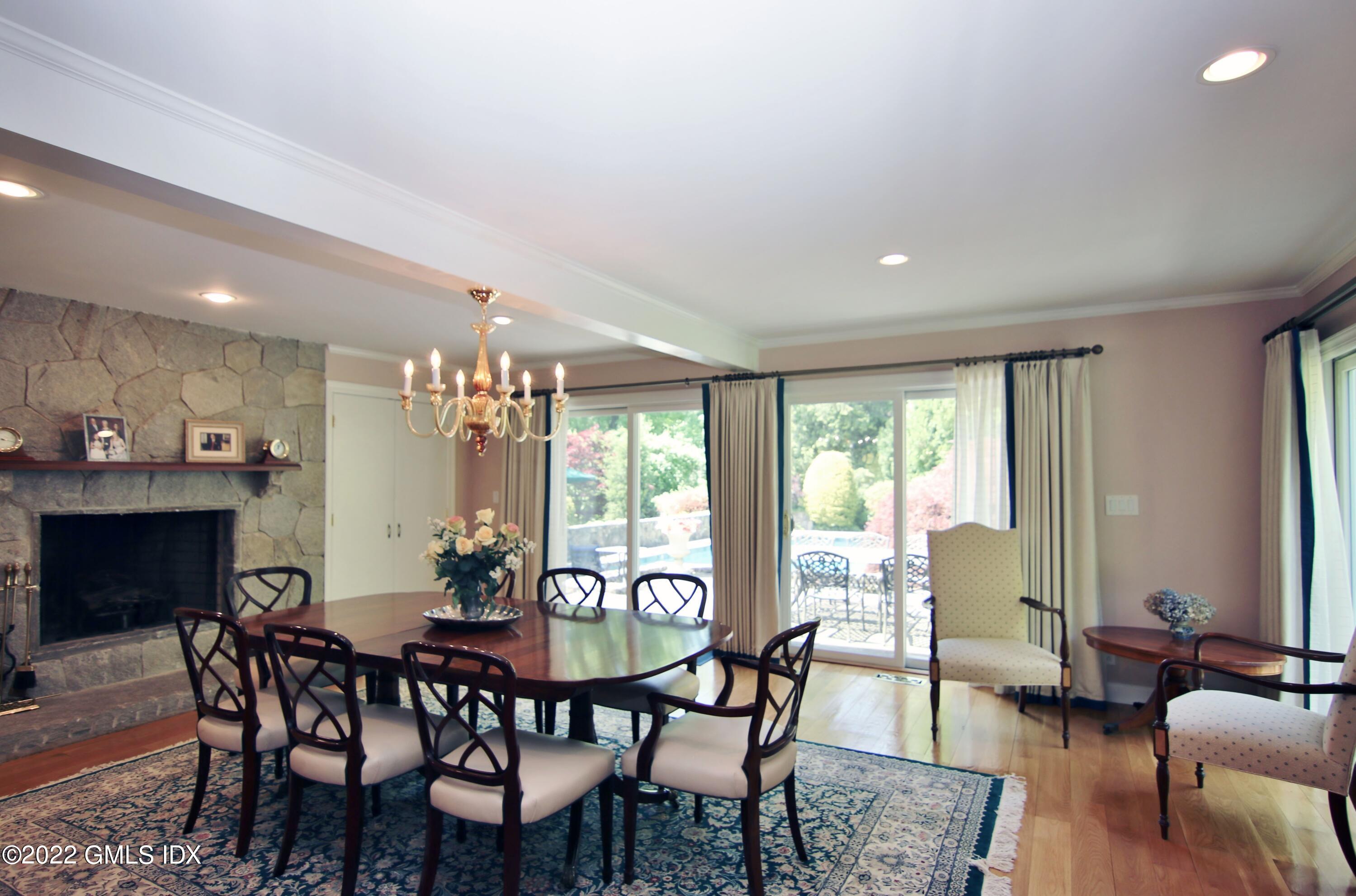 929 Riverbank Road Stamford, CT 06903 - Photo 11 of 42 Gracious formal DR w/fireplace