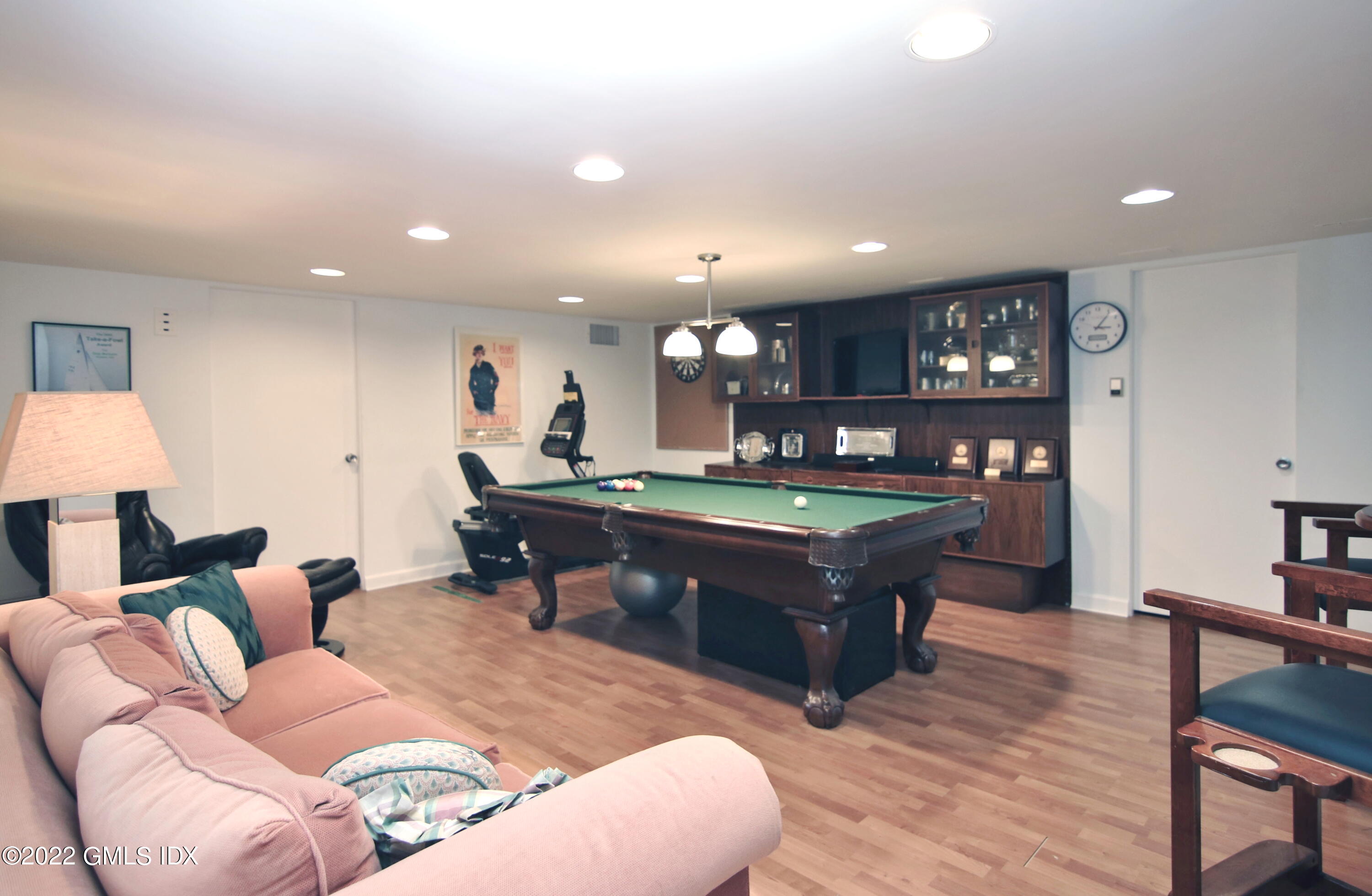 929 Riverbank Road Stamford, CT 06903 - Photo 32 of 42 Lower level billiard/playrm