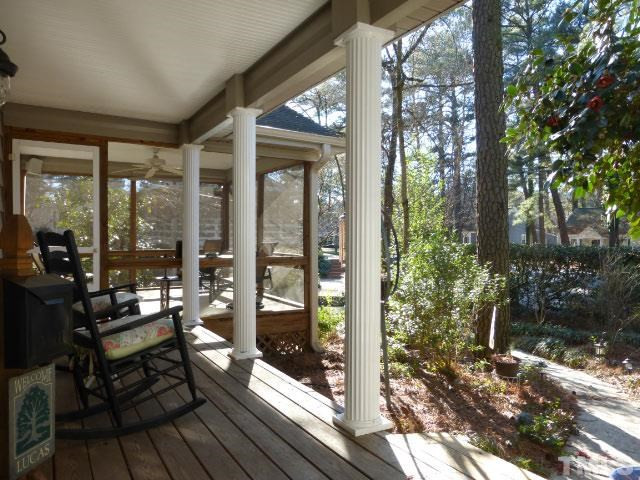 1216 Brookside Drive Raleigh, NC 27604 - Photo 2 of 24 Relax outdoors on two porches (one screened) and the back deck.