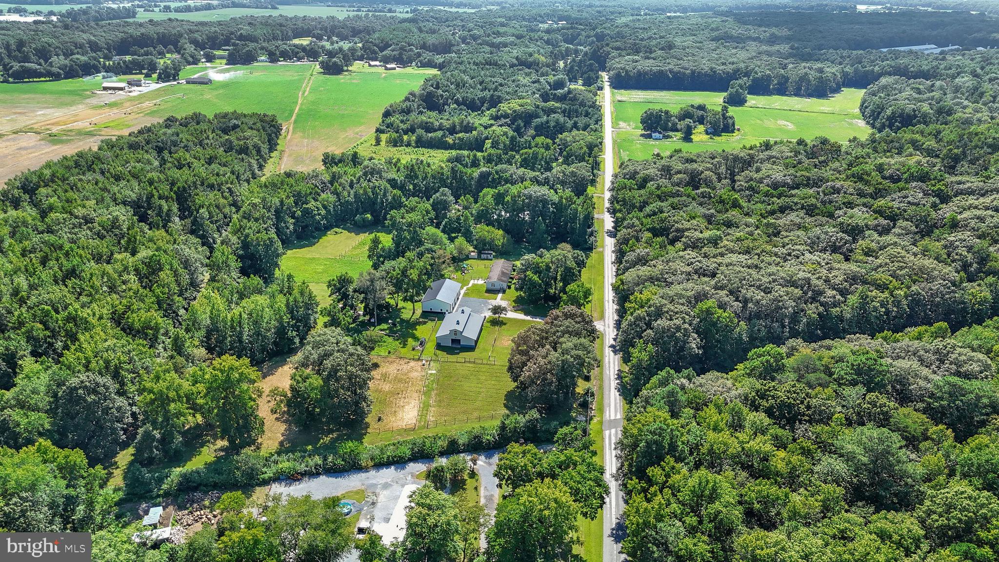 440 Indian Runner Road Felton, DE 19943 - Photo 42 of 50 an aerial view of residential house with outdoor space and trees all around