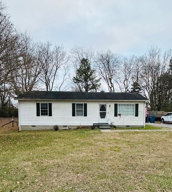 front view of house with a yard