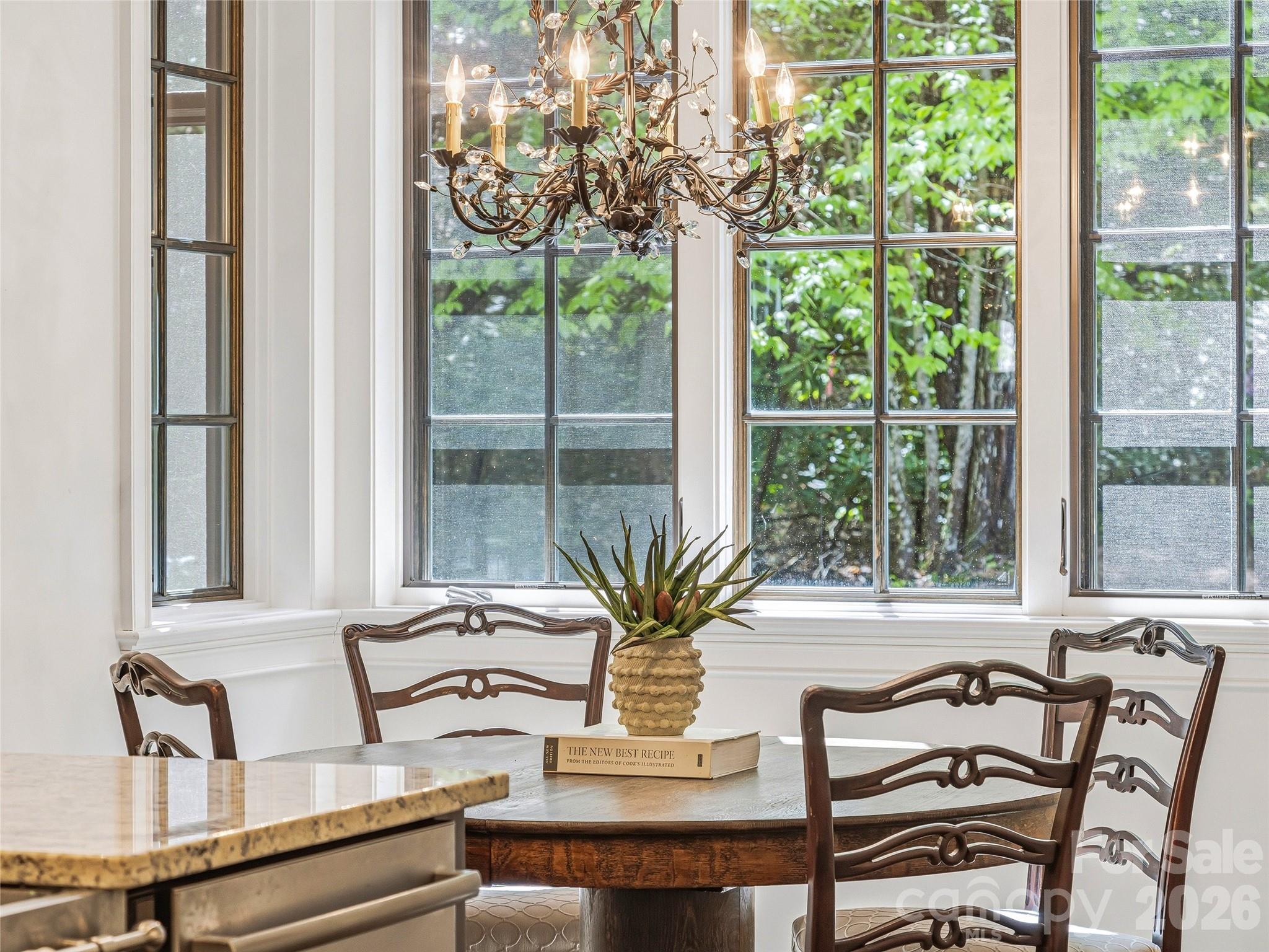 732 Streamside Drive Arden, NC 28704 - Photo 20 of 46 a view of a dining room with furniture window and outside view