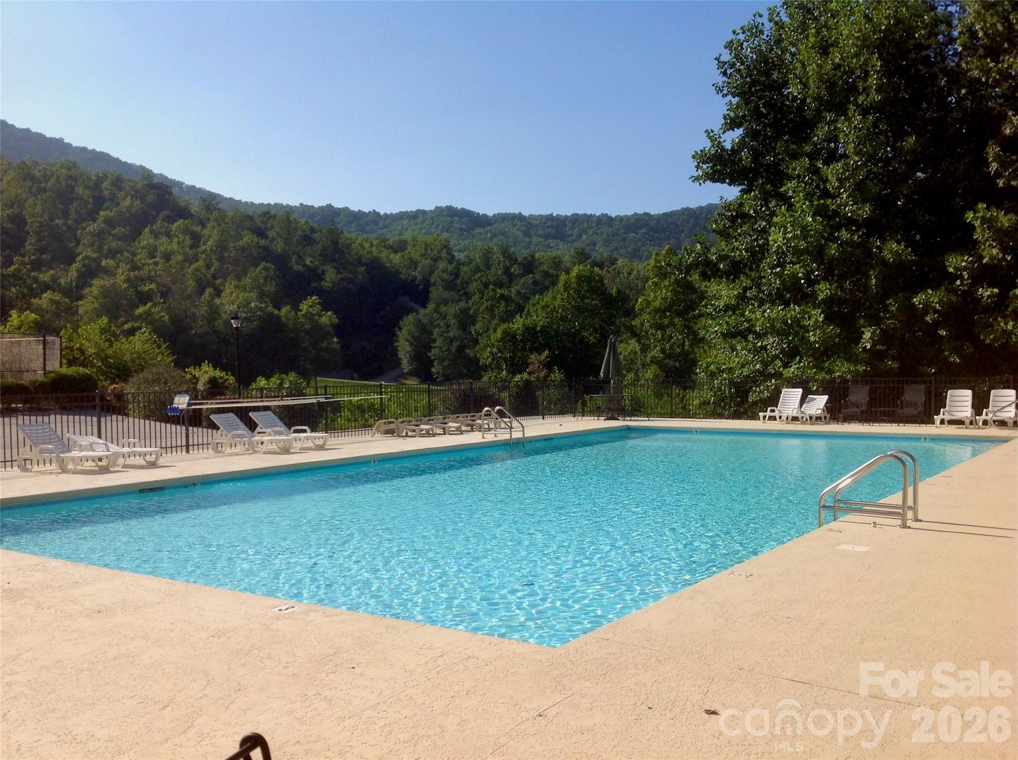 732 Streamside Drive Arden, NC 28704 - Photo 44 of 46 a view of a swimming pool and mountains
