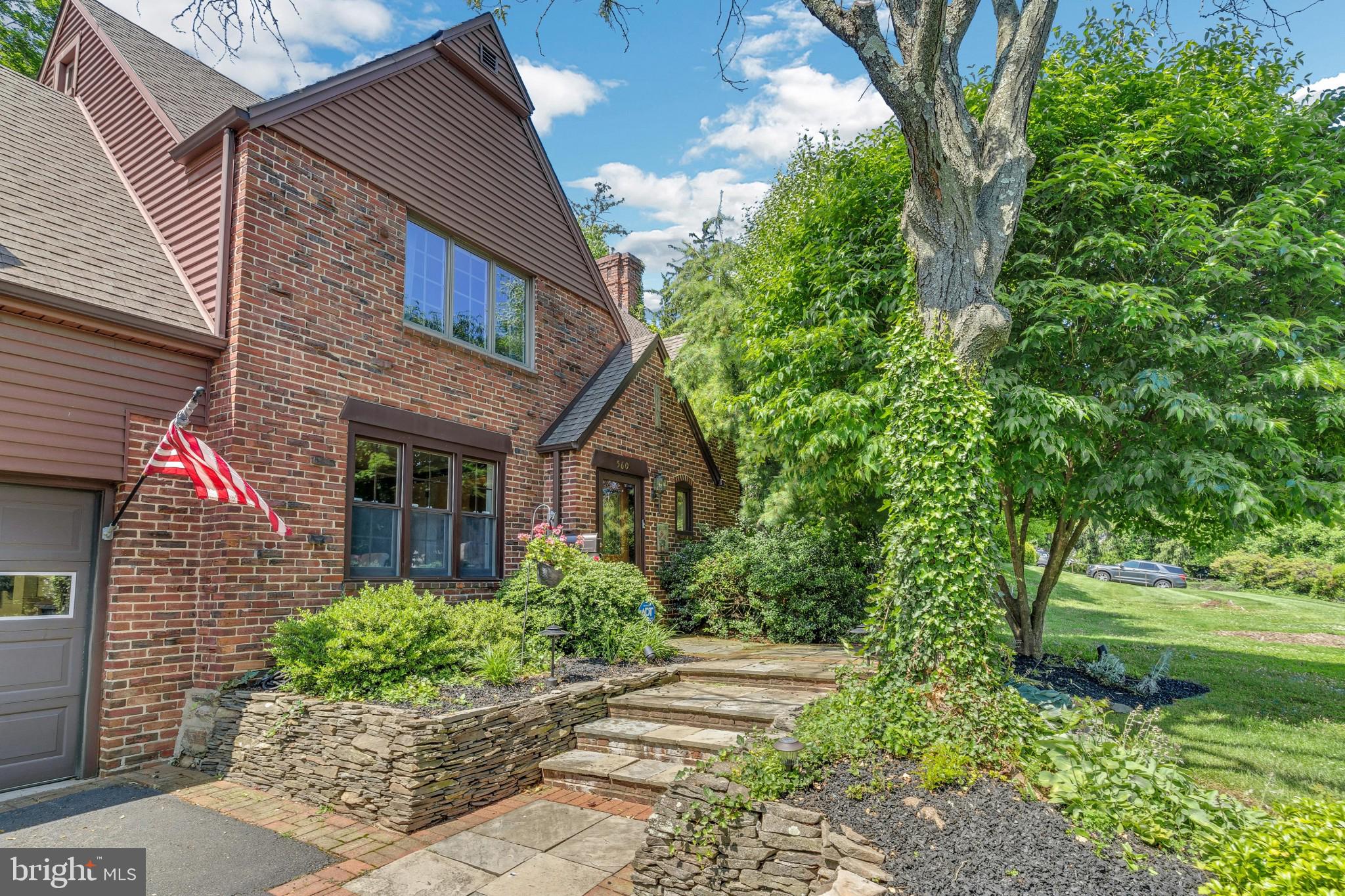 560 Baeder Road Jenkintown, PA 19046 - Photo 1 of 45 MAIN ENTRANCE SLATE WALKS AND STACKED STONE WALLS