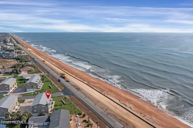 a view of beach and ocean