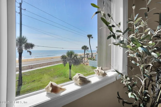 a view of city from a balcony
