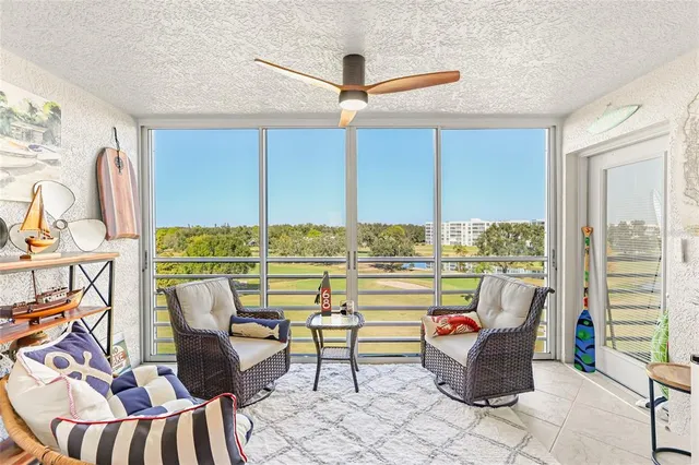 a outdoor space with furniture