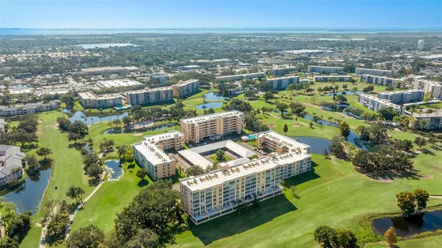 a view of a city with tall buildings