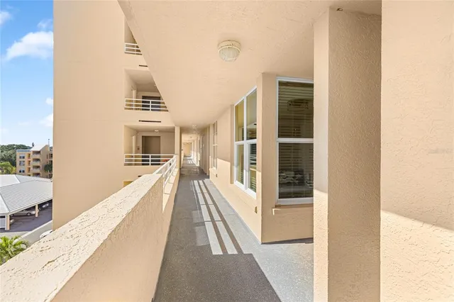 a view of balcony with workspace