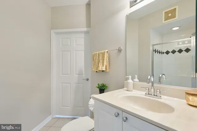 a bathroom with a sink toilet and vanity