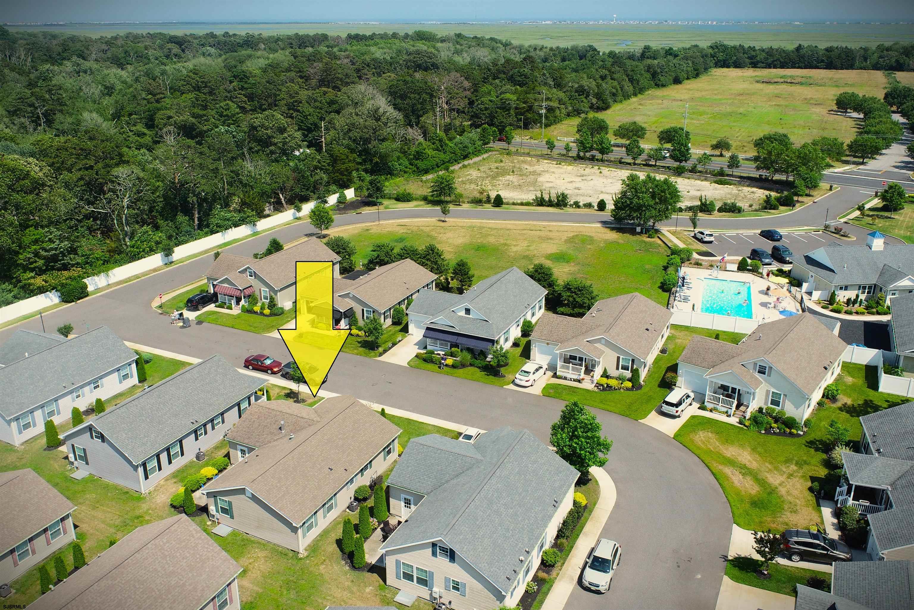 2058 South Shore Rd (route 9) Ocean View, NJ 08230 - Photo 3 of 36 an aerial view of residential house with outdoor space and swimming pool