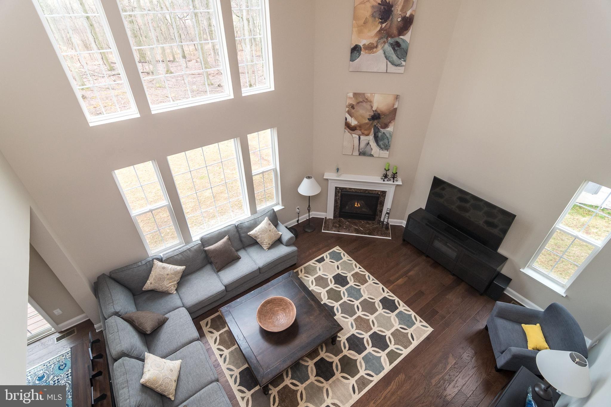 49 Metka Road Royersford, PA 19468 - Photo 22 of 42 Family Room with Gas Fireplace from Above.