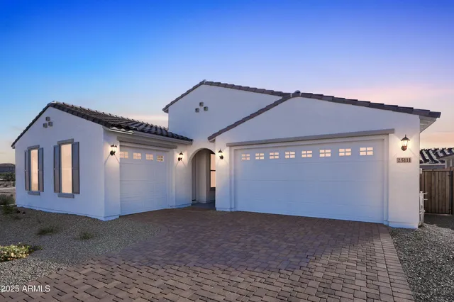 a front view of a house