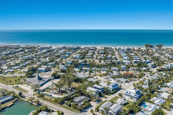 an aerial view of a city