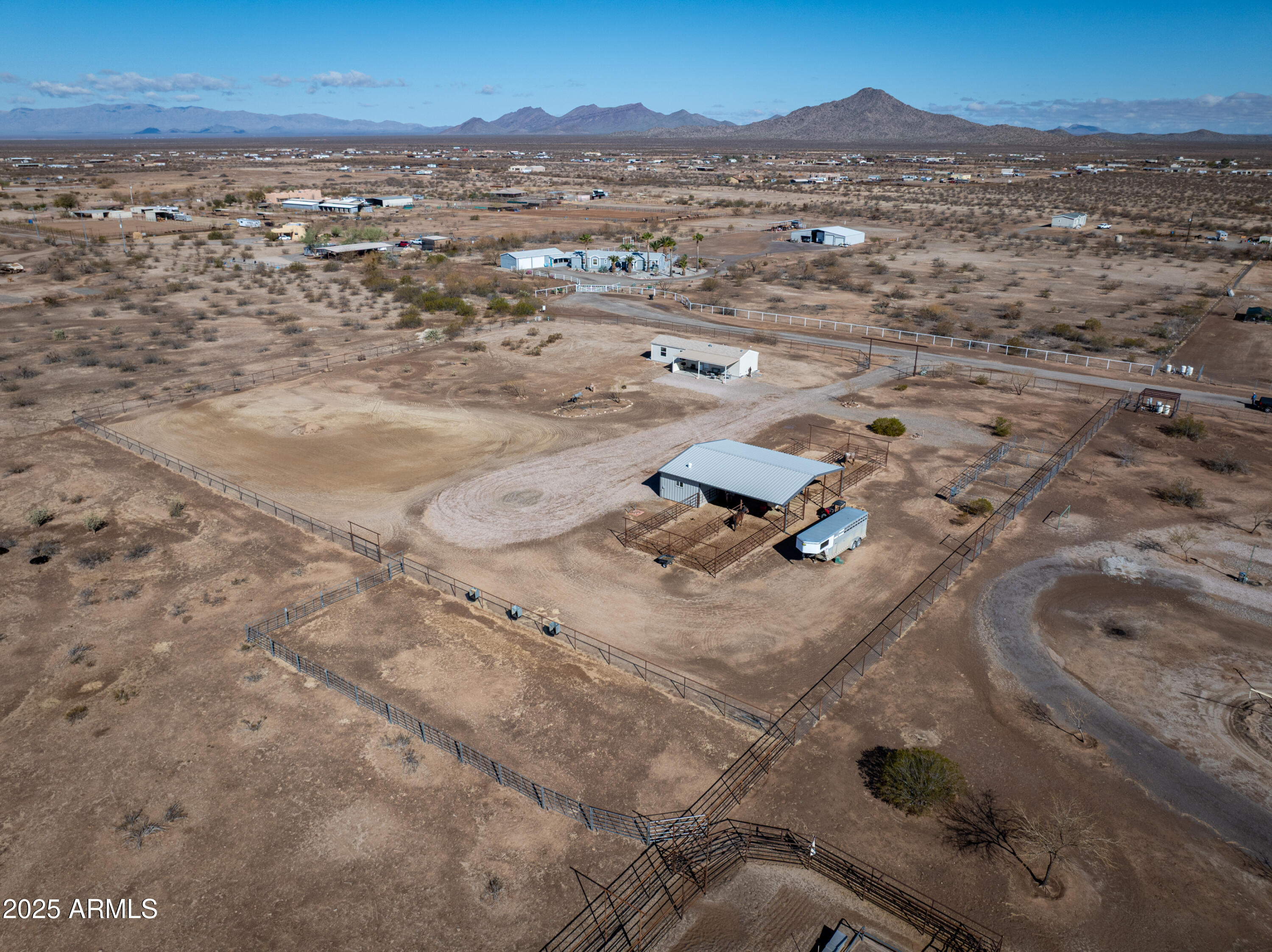 45409 West Luray Road Wickenburg, AZ 85390 - Photo 26 of 26 an aerial view of residential houses with outdoor space