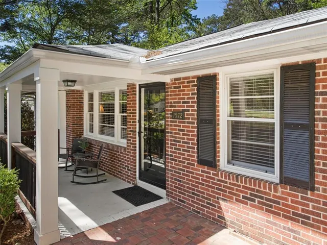 a view of entrance front of house