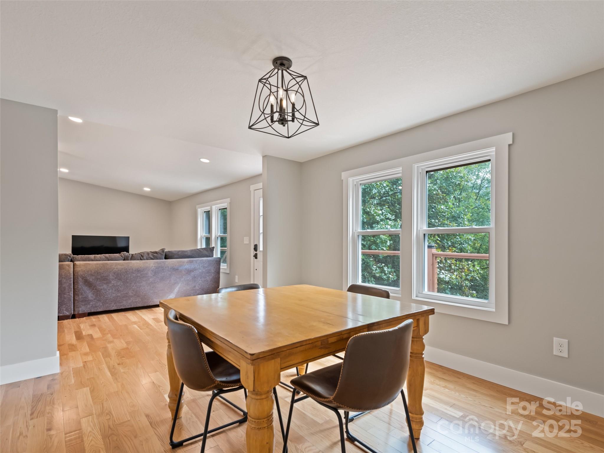 120 Simonds Ridge Canton, NC 28716 - Photo 22 of 36 a view of a dining room with furniture window and outside view