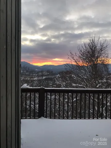 a view of city from a balcony