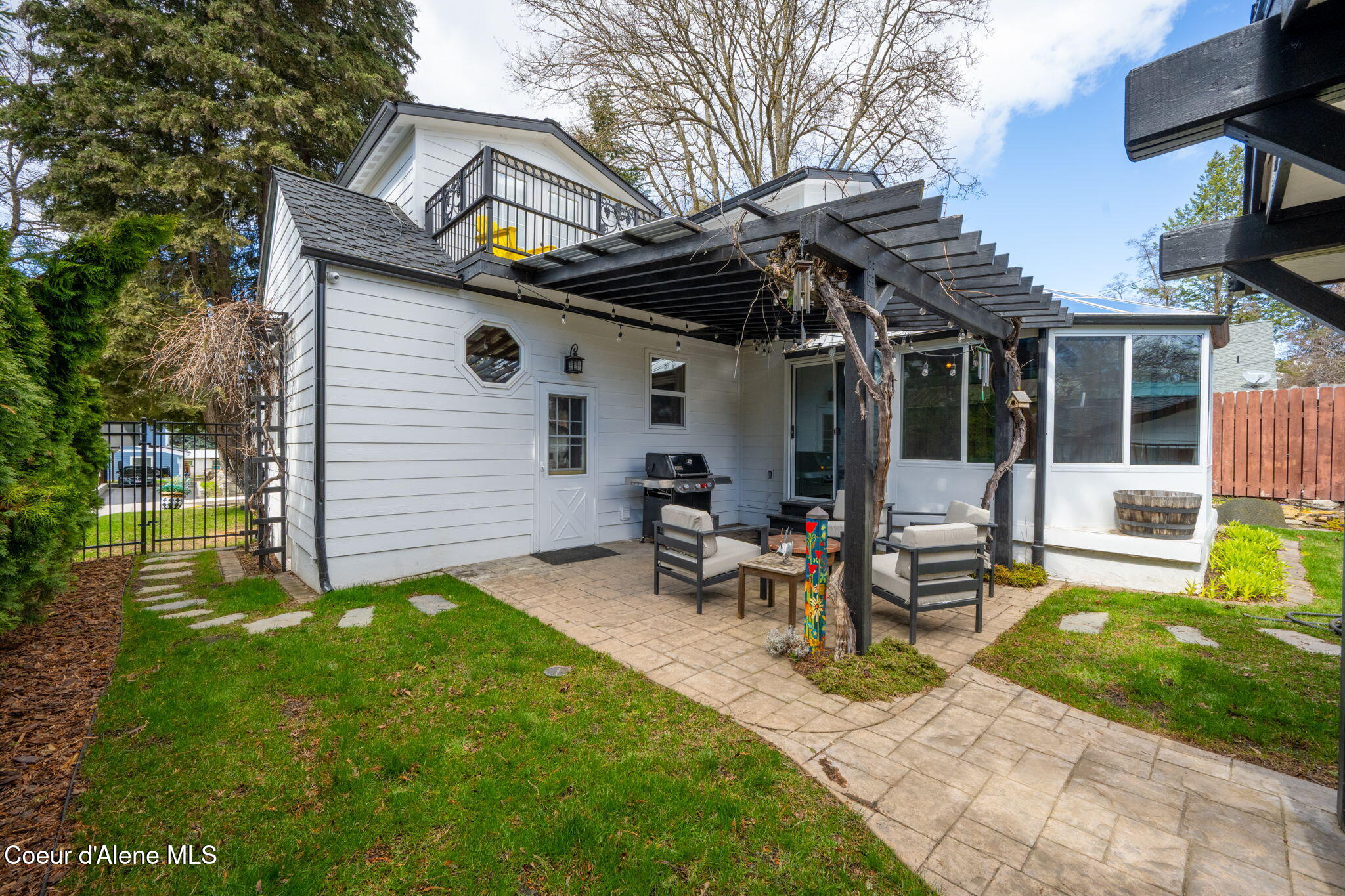 726 North B Street Coeur D'Alene, ID 83814 - Photo 42 of 67 Backyard Patio w/ Pergola