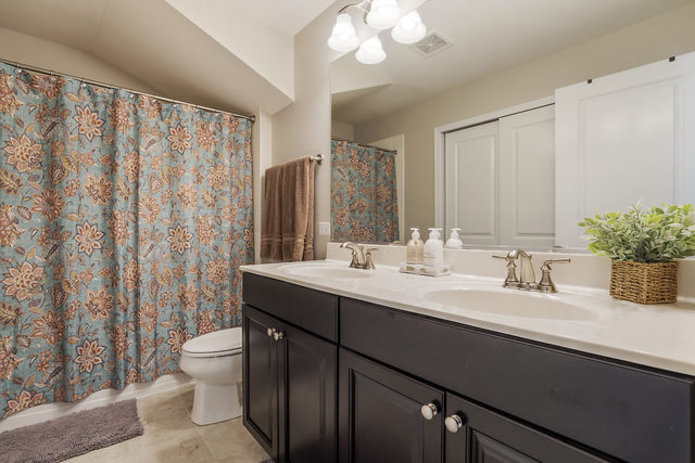 1244 Falcon Ridge Drive Elgin, IL 60124 - Photo 19 of 23 a bathroom with a double vanity sink toilet and a mirror