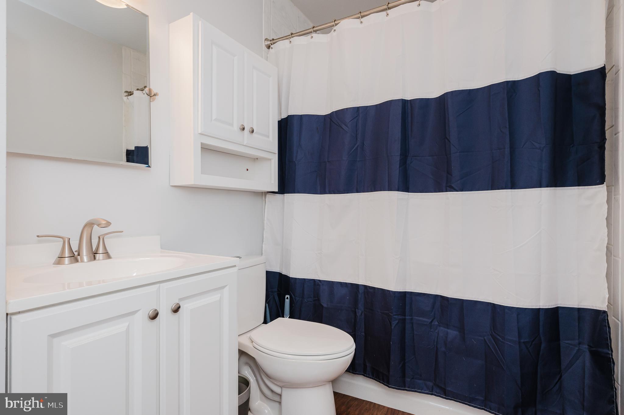 315 Pinewood Road Dundalk, MD 21222 - Photo 20 of 44 a bathroom with a sink a toilet and a mirror