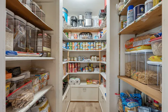 a room with storage and utility