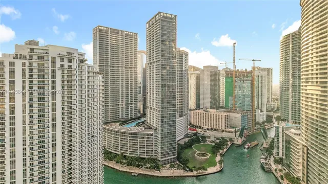 a view of a tall building