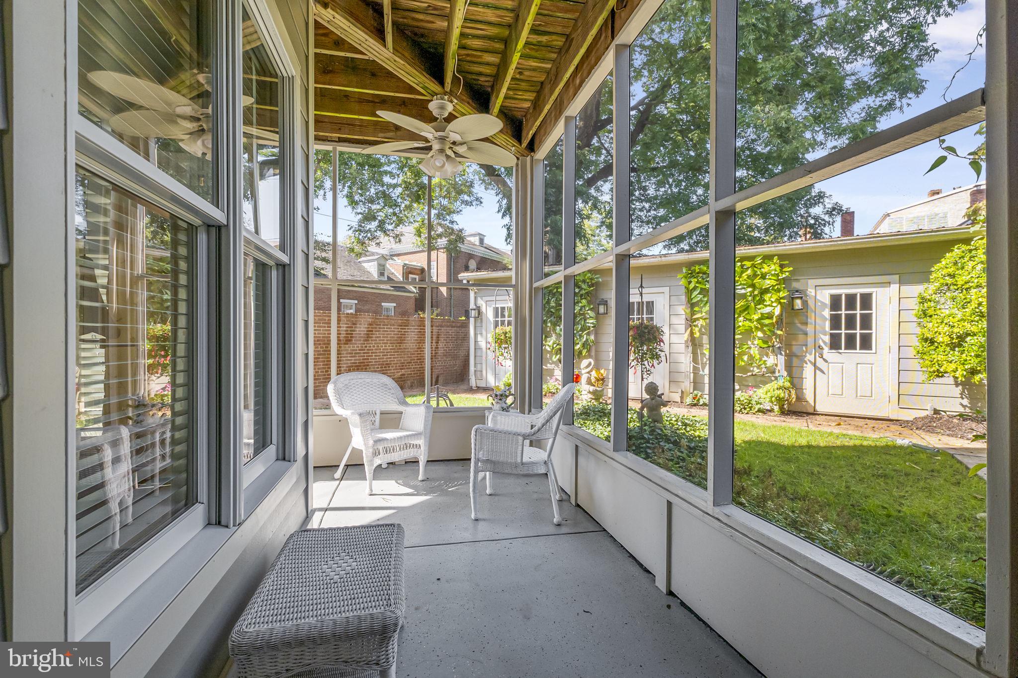 119 Record Street, Unit 1 Frederick, MD 21701 - Photo 46 of 72 screened porch with garden views