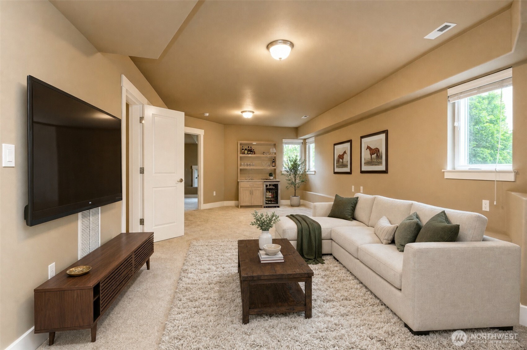 3000 South Mt Baker Boulevard Seattle, WA 98144 - Photo 35 of 40 a living room with furniture and a flat screen tv