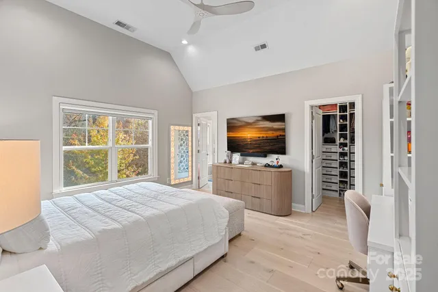 a room with furniture