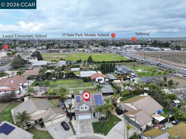 an aerial view of a city