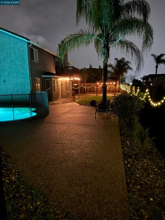 a view of outdoor space with outdoor seating