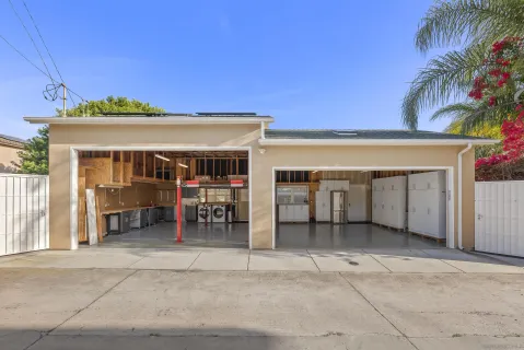 a view of a house with a patio