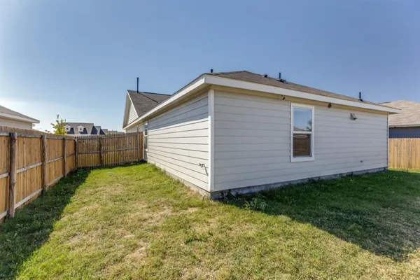 a backyard of a house