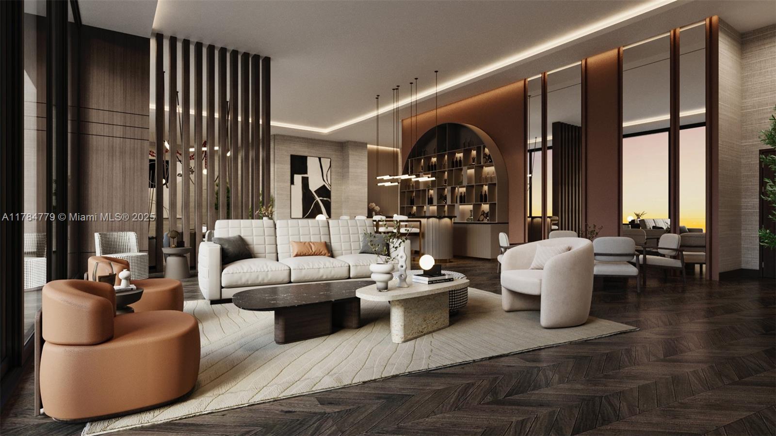 1837 Northeast 4th Avenue, Unit 1904 Miami, FL 33132 - Photo 13 of 20 a living room with furniture and a large window