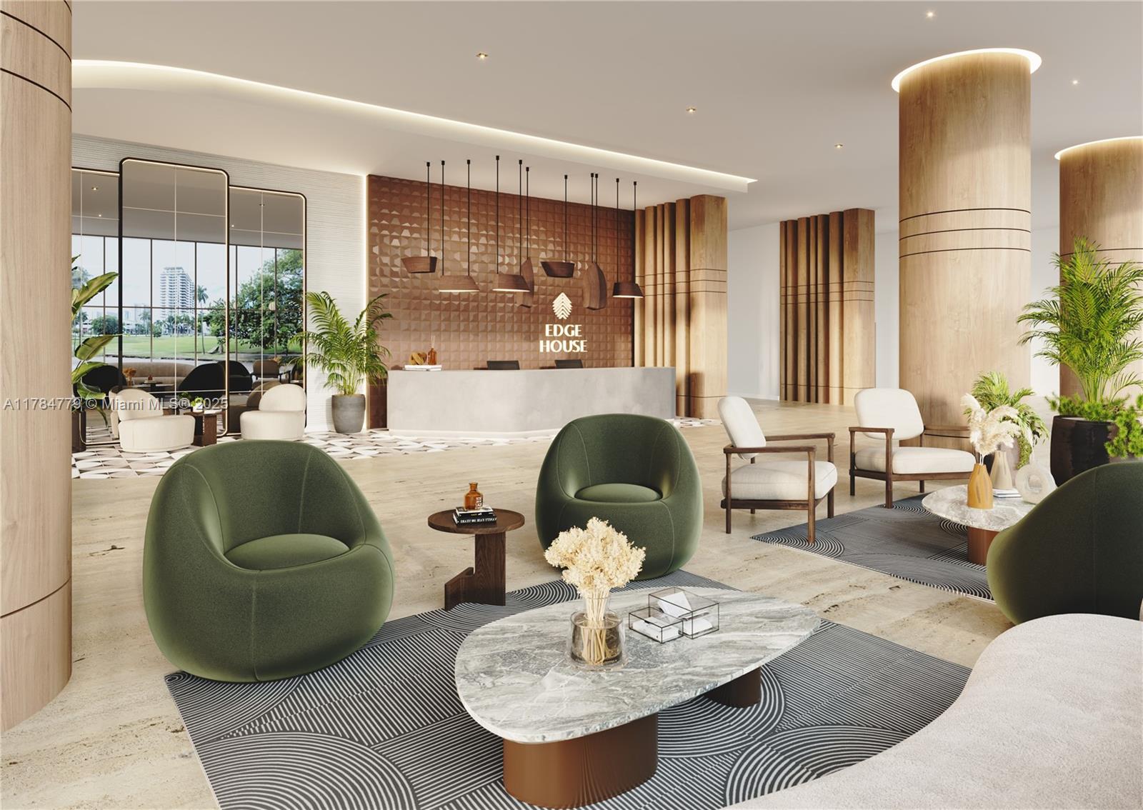 1837 Northeast 4th Avenue, Unit 1904 Miami, FL 33132 - Photo 9 of 20 a living room with furniture and a potted plant