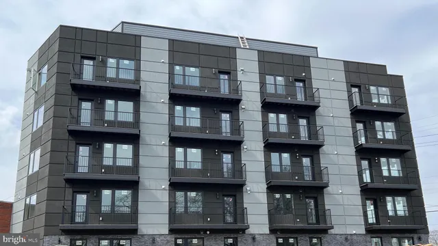 a front view of a building