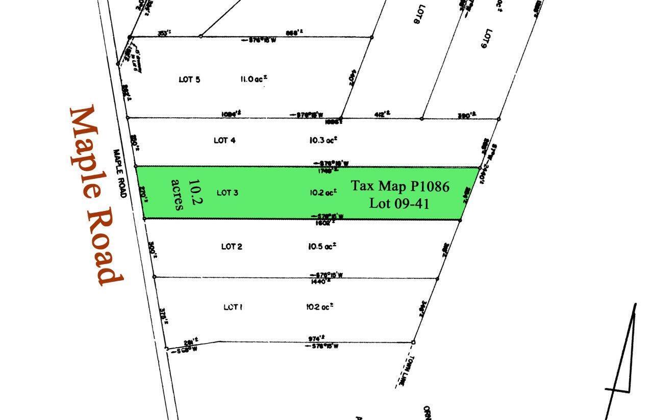 Lot 3 Maple Road Milo, ME 04463 - Photo 10 of 17 Survey - Lot 3 _edited-5 cr cr