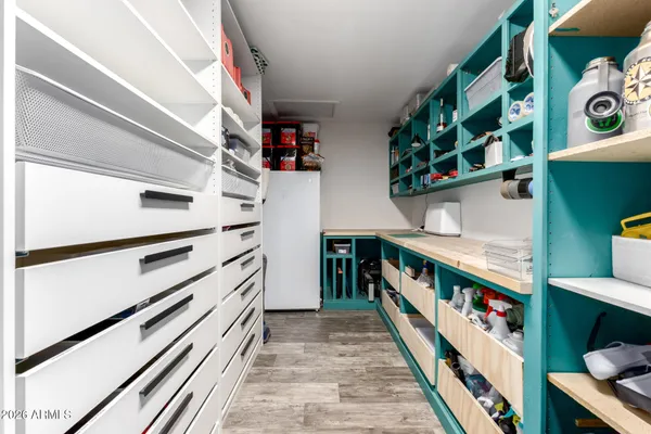 a view of storage and utility room