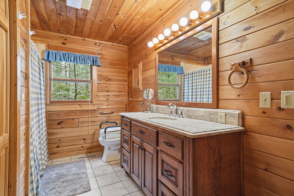 238 Cedar Ridge Road Cherry Log, GA 30522 - Photo 13 of 22 a bathroom with a sink a toilet and mirror
