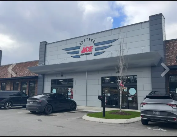 a car parked in front of a building