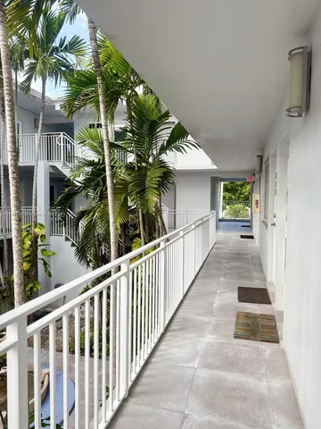 a view of a balcony