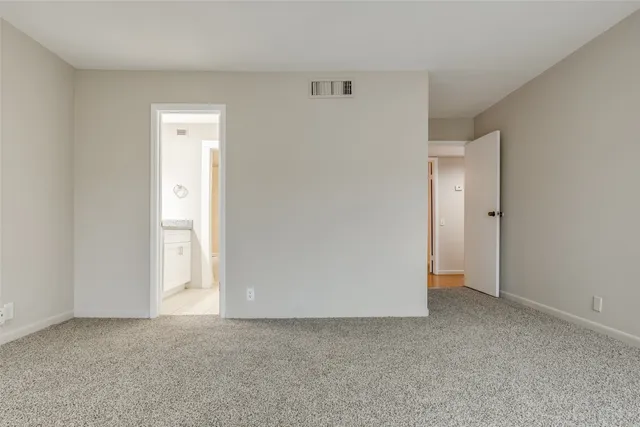 a view of an empty room