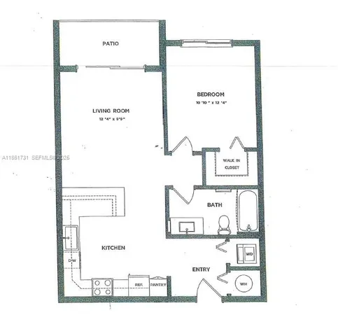 a picture of a bench in a picture